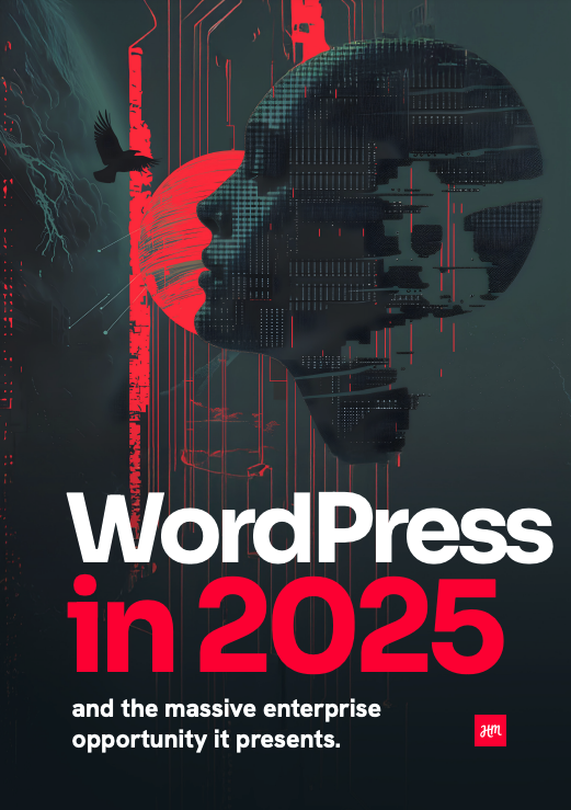 Cover of the WordPress in 2025 report